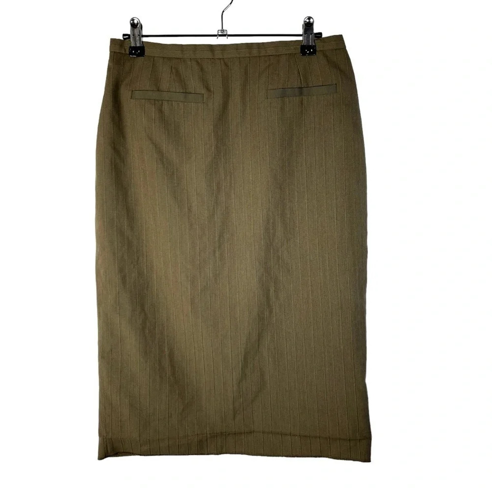 Grace Dane Lewis Brown Knee Length Suit Pencil Skirt 4